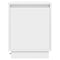 vidaXL Bedside Cabinet with LED Lights White 39x34,5x50 cm