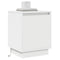 vidaXL Bedside Cabinet with LED Lights White 39x34,5x50 cm