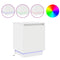 vidaXL Bedside Cabinet with LED Lights White 39x34,5x50 cm