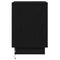vidaXL Bedside Cabinet with LED Lights Black 39x34,5x50 cm