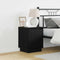vidaXL Bedside Cabinets with LED Lights 2 pcs Black 39x34,5x50 cm