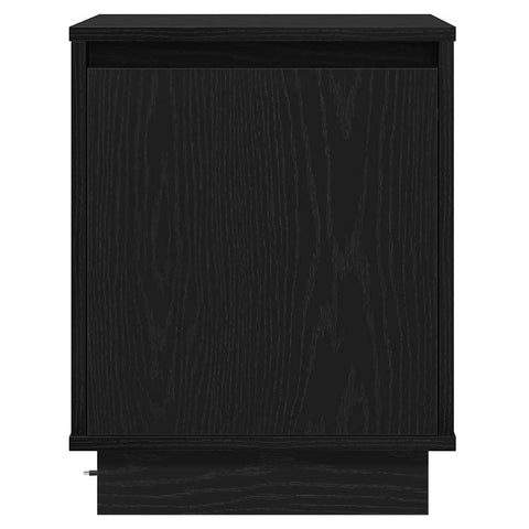 vidaXL Bedside Cabinets with LED Lights 2 pcs Black 39x34,5x50 cm