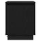 vidaXL Bedside Cabinets with LED Lights 2 pcs Black 39x34,5x50 cm