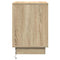 vidaXL Bedside Cabinet with LED Lights Sonoma Oak 39x34,5x50 cm