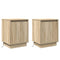 vidaXL Bedside Cabinets with LED Lights 2 pcs Sonoma Oak 39x34,5x50 cm