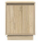 vidaXL Bedside Cabinets with LED Lights 2 pcs Sonoma Oak 39x34,5x50 cm