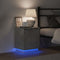 vidaXL Bedside Cabinet Concrete grey 39 x 34.5 x 50 cm Engineered wood