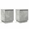 vidaXL Bedside Cabinets with LED Lights 2 pcs Concrete Grey 39x34,5x50 cm