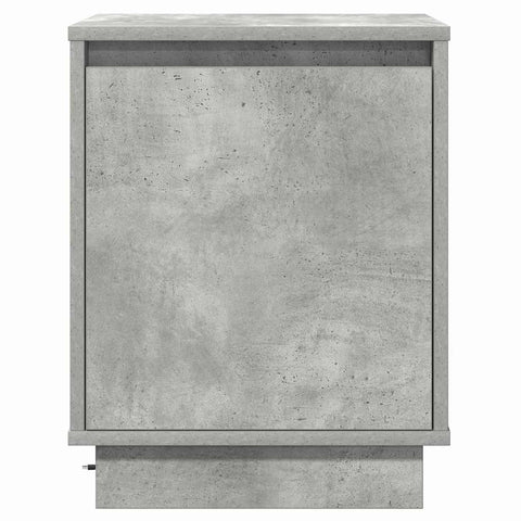vidaXL Bedside Cabinets with LED Lights 2 pcs Concrete Grey 39x34,5x50 cm
