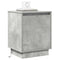 vidaXL Bedside Cabinets with LED Lights 2 pcs Concrete Grey 39x34,5x50 cm