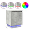 vidaXL Bedside Cabinets with LED Lights 2 pcs Concrete Grey 39x34,5x50 cm