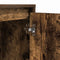 vidaXL Bedside Cabinet with LED Lights Smoked Oak 39x34,5x50 cm