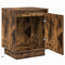 vidaXL Bedside Cabinet with LED Lights Smoked Oak 39x34,5x50 cm