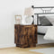 vidaXL Bedside Cabinets with LED Lights 2 pcs Smoked Oak 39x34,5x50 cm