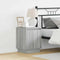 vidaXL Bedside Cabinet with LED Lights Grey Sonoma 39x34,5x50 cm