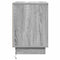 vidaXL Bedside Cabinet with LED Lights Grey Sonoma 39x34,5x50 cm