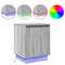 vidaXL Bedside Cabinet with LED Lights Grey Sonoma 39x34,5x50 cm