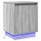 vidaXL Bedside Cabinets with LED Lights 2 pcs Grey Sonoma 39x34,5x50 cm