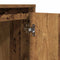 vidaXL Bedside Cabinet with LED Lights Old Wood 39x34.5x50 cm