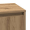 vidaXL Bedside Cabinet with LED Lights Artisan Oak 39x34,5x50 cm