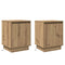 vidaXL Bedside Cabinets with LED Lights 2 pcs Artisan Oak 39x34,5x50 cm