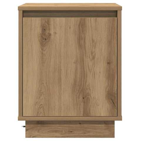 vidaXL Bedside Cabinets with LED Lights 2 pcs Artisan Oak 39x34,5x50 cm