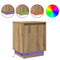 vidaXL Bedside Cabinets with LED Lights 2 pcs Artisan Oak 39x34,5x50 cm