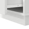 vidaXL Bedside Cabinet with LED Lights White 39x34.5x50 cm