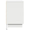 vidaXL Bedside Cabinet with LED Lights White 39x34.5x50 cm