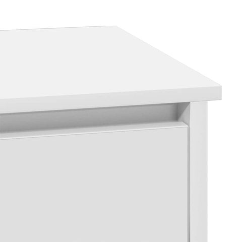 vidaXL Bedside Cabinets with LED Lights 2 pcs White 39x34.5x50 cm