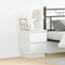 vidaXL Bedside Cabinets with LED Lights 2 pcs White 39x34.5x50 cm