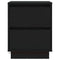 vidaXL Bedside Cabinet with LED Lights Black 39x34.5x50 cm