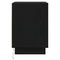 vidaXL Bedside Cabinet with LED Lights Black 39x34.5x50 cm