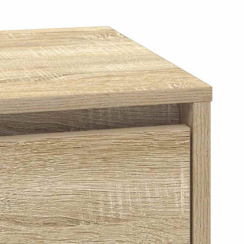 vidaXL Bedside Cabinets with LED Lights 2 pcs Sonoma Oak 39x34.5x50 cm