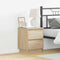 vidaXL Bedside Cabinets with LED Lights 2 pcs Sonoma Oak 39x34.5x50 cm