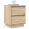 vidaXL Bedside Cabinets with LED Lights 2 pcs Sonoma Oak 39x34.5x50 cm