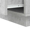 vidaXL Bedside Cabinet with LED Lights Concrete Grey 39x34.5x50 cm