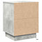 vidaXL Bedside Cabinet with LED Lights Concrete Grey 39x34.5x50 cm