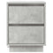 vidaXL Bedside Cabinet with LED Lights Concrete Grey 39x34.5x50 cm