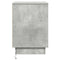 vidaXL Bedside Cabinet with LED Lights Concrete Grey 39x34.5x50 cm