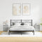 vidaXL Bedside Cabinets with LED Lights 2 pcs Concrete Grey 39x34.5x50 cm
