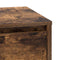 vidaXL Bedside Cabinet with LED Lights Smoked Oak 39x34.5x50 cm