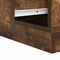 vidaXL Bedside Cabinet with LED Lights Smoked Oak 39x34.5x50 cm
