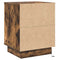 vidaXL Bedside Cabinet with LED Lights Smoked Oak 39x34.5x50 cm