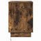vidaXL Bedside Cabinet with LED Lights Smoked Oak 39x34.5x50 cm