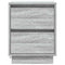 vidaXL Bedside Cabinet with LED Lights Grey Sonoma 39x34,5x50 cm