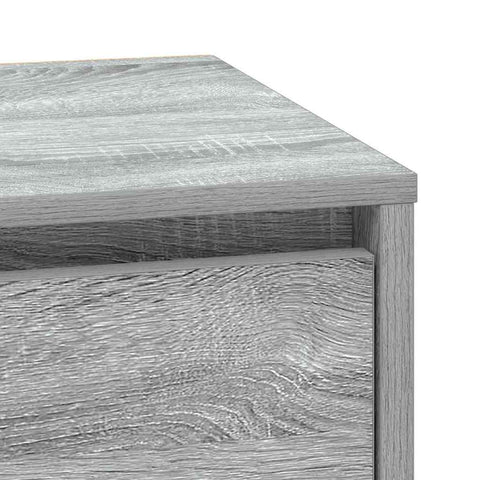 vidaXL Bedside Cabinets with LED Lights 2 pcs Grey Sonoma 39x34.5x50 cm