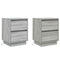 vidaXL Bedside Cabinets with LED Lights 2 pcs Grey Sonoma 39x34.5x50 cm