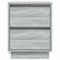vidaXL Bedside Cabinets with LED Lights 2 pcs Grey Sonoma 39x34.5x50 cm