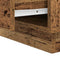 vidaXL Bedside Cabinet with LED Lights Old Wood 39x34.5x50 cm